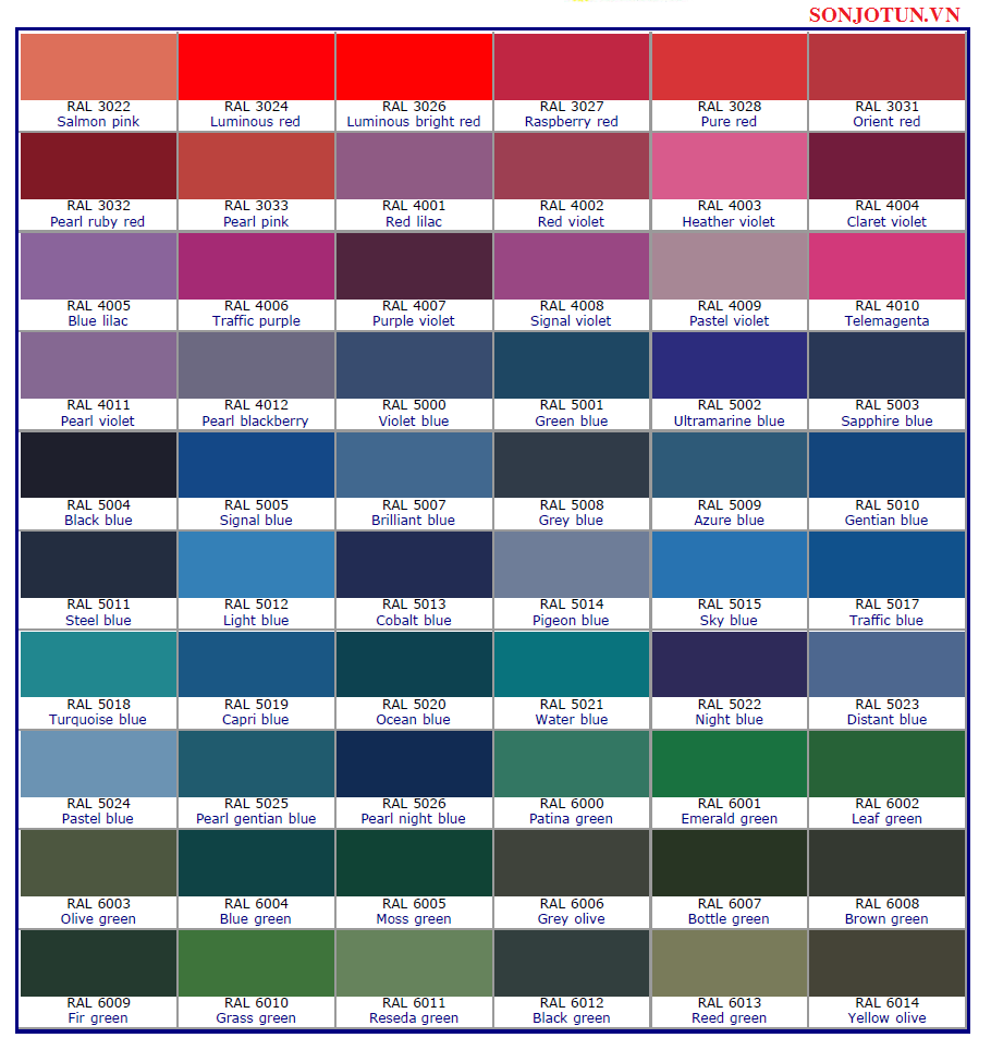 Bảng Màu RAL: Bạn muốn tìm kiếm bảng màu RAL chuyên nghiệp để lựa chọn màu sắc tốt nhất cho dự án của mình? Hãy xem hình ảnh liên quan đến từ khóa này để tìm hiểu thêm về bảng màu RAL và các ứng dụng của nó.