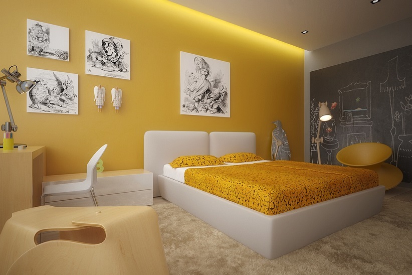 Những kiểu màu sơn nào là phù hợp với mảng tường đầu giường?
