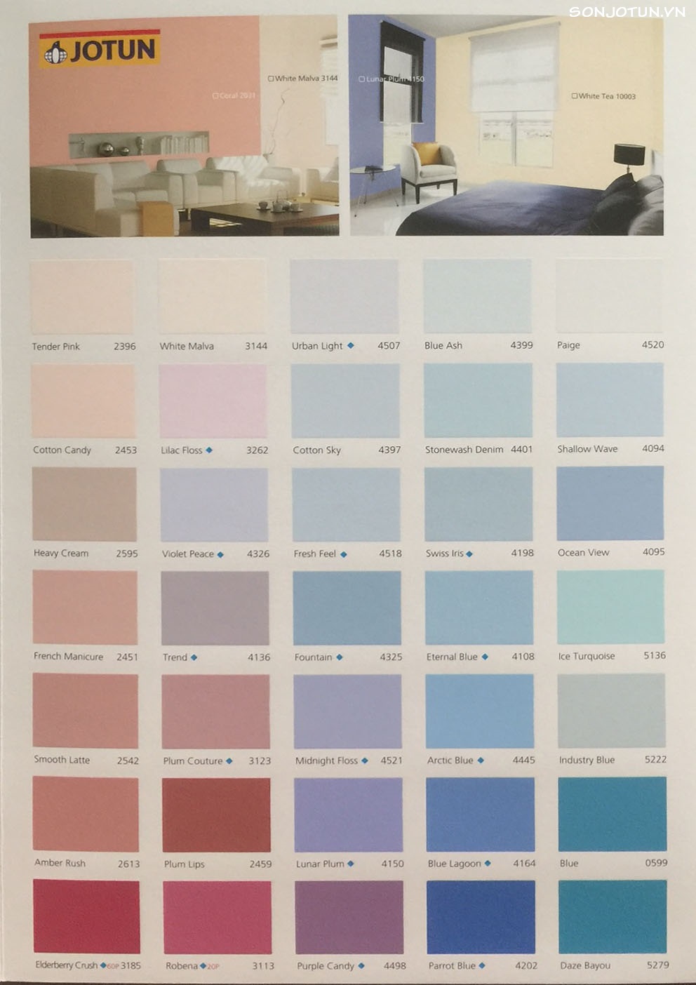 Bộ sưu tập màu sắc Jotun Essence chứa đựng những sắc màu độc đáo và tinh tế, giúp tăng tính thẩm mỹ cho ngôi nhà của bạn. Xem hình ảnh để tìm hiểu thêm về bộ sưu tập màu sắc Jotun Essence.