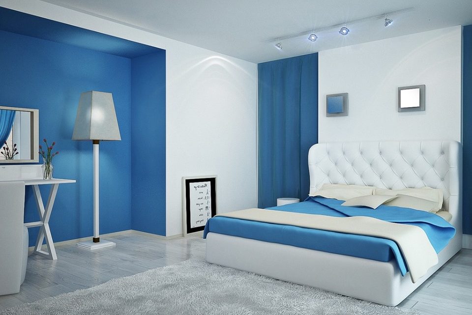 Phòng ngủ với những gam mầu xanh mát 4164,4202,4518